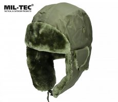 Mil-tec Winter MA1 Pilot Fur Hat Olive Drab