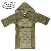 MFH Mesh Coat with loops, for camo, OD green