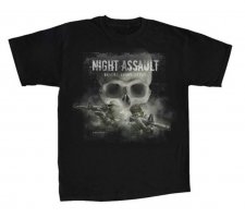 Marškinėliai "Milpictures" juodi "Night assault"