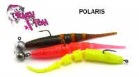 Твистер ароматизированный Crazy Fish Polaris 5.4 см BLACK