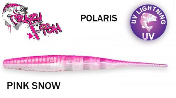 Твистер Crazy Fish Polaris 10.0 см PINK SNOW