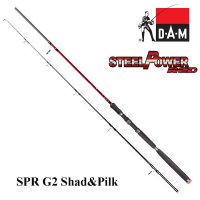 Спиннинг DAM STEELPOWER G2 Red SHAD & PILK 2.40 м, 40-170 г
