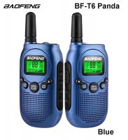 Radijo stočių rinkinys Baofeng BF-T6 PMR Panda 2 vnt. Mėlynas