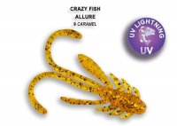 Силиконовая приманка Crazy Fish Allure 40 мм Caramel