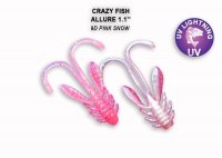 Softbait Crazy Fish 1.6″ Allure Pink Snow