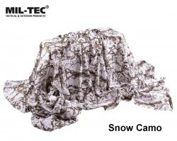 Mil-Tec Laser Cut Camouflage Net 1,5 x 3 m Snow Camo