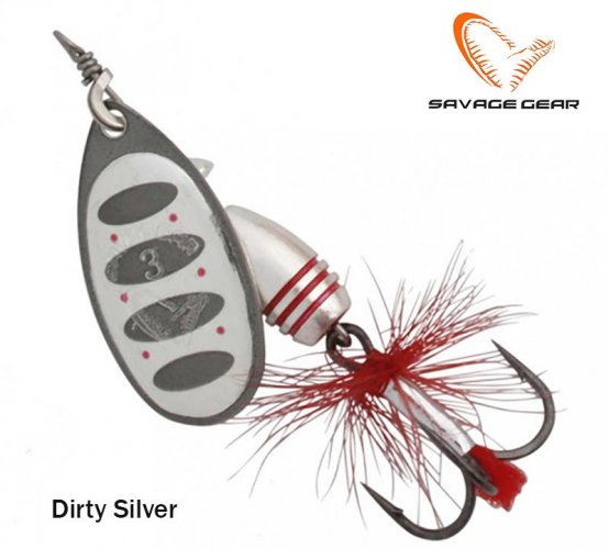 Spinner Savage gear Rotex Dirty Silver [01-Rot-Dirty-Silver]
