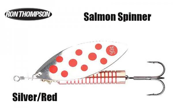 Ron Thompson Salmon Spinner blizgė Silver/Red [01-48982]