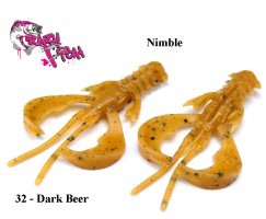 Crazy Fish Nimble 1.6"(4cm) Dark Beer