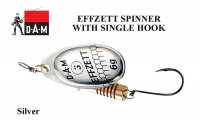 DAM Effzett spinner with single hook Silver