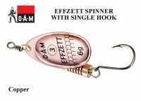 DAM Effzett spinner with single hook Copper