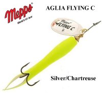 Sukrė Mepps Aglia Flying C Silver/Chartreuse