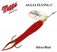 Mepps Aglia Flying C Silver/Red spinner
