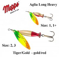 Spinner Mepps Aglia Long Heavy Tiger/Gold-Gold/Red