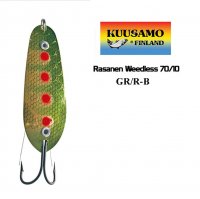 Kuusamo Rasanen Weedless spoon 10/70 GR/R-B