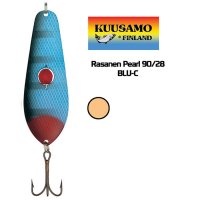 Lure spoon Kuusamo Rasanen Pearl 90/28 BLU-C