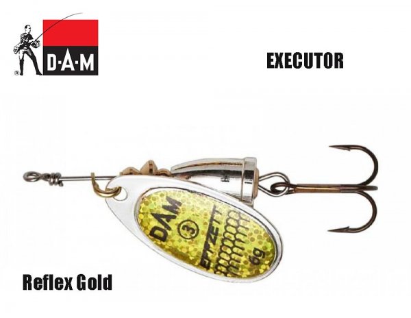 Spinner bait DAM Effzett Executer Reflex Gold