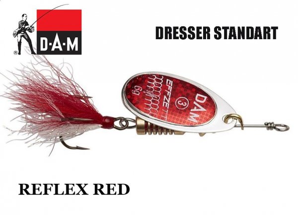 DAM effzett spinner Dresser Reflex Red