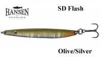 Колеблющаяся блесна Hansen SD Flash Olive/Silver