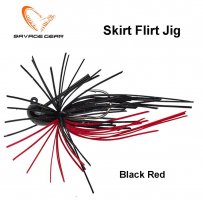 Savage Gear Skirt Flirt Jig Sinking Крючок №1 Black Red