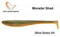 Softbait Savage Gear Monster Shad Olive Green UV