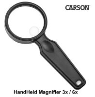 Didinamasis stiklas Carson HandHeld Magnifier 3x/6x
