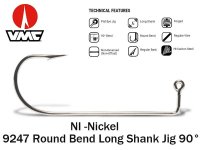 VMC Round Bend Long Shank jig hook 9247NI