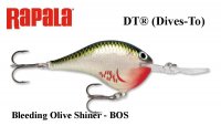 Rapala DT(Dives-To) vobleris DT16BOS Bleeding Olive Shiner