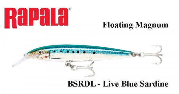Vobleris Rapala Floating Magnum Live Blue Sardine [02-FMAG-BSRDL]