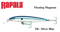 Vobleris Rapala Floating Magnum Silver Blue