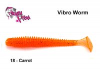 Softbait Crazy Fish Vibro Worm Carrot