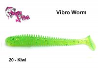 Силиконовая приманка Crazy Fish Vibro Worm Kiwi