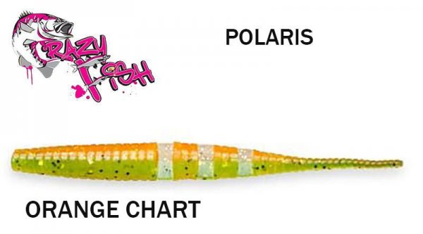 Твистер Crazy Fish Polaris 10.0 см ORANGE CHART плавающий