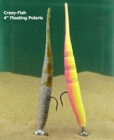 Guminukas Crazy fish Polaris 10.0 cm CHARTREUSE Plaukiantis