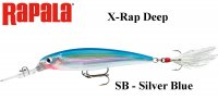 Воблер Rapala X-Rap Deep SB - Silver Blue